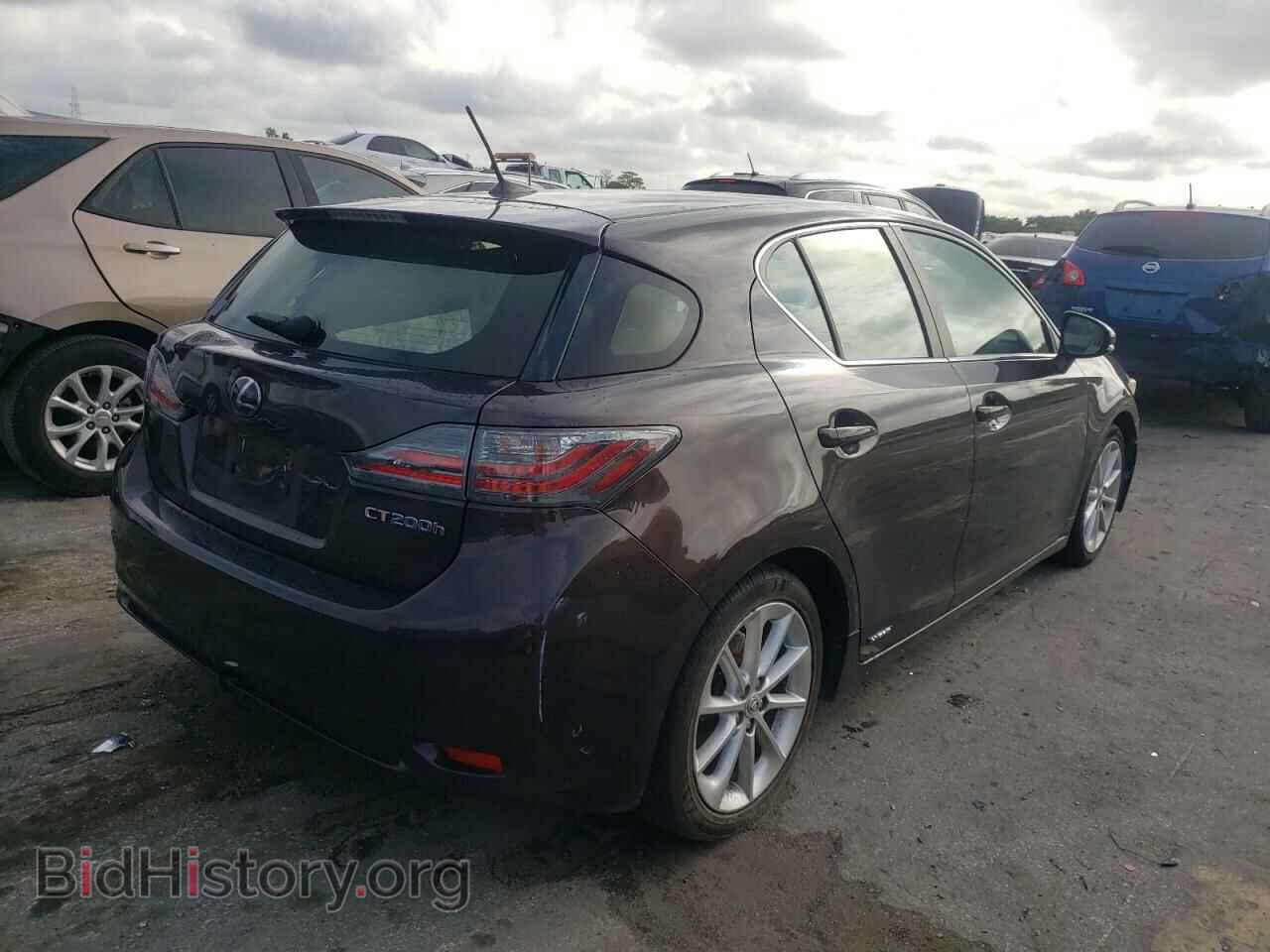 2012 LEXUS CT 200 - VIN: JTHKD5BHXC2118223 - Фото 4
