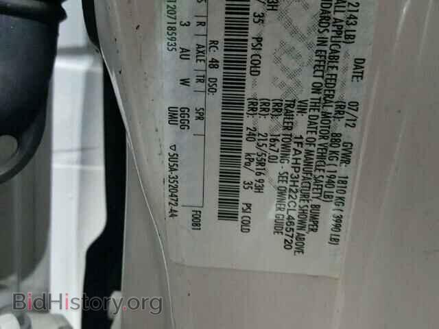 2012 FORD FOCUS - VIN: 1FAHP3H22CL465720 - Фото 10