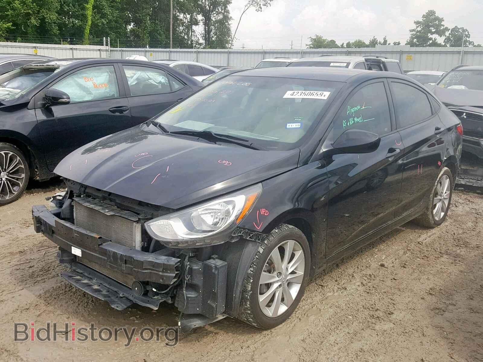 2013 HYUNDAI ACCENT - VIN: KMHCU4AE5DU445282 - Фото 2