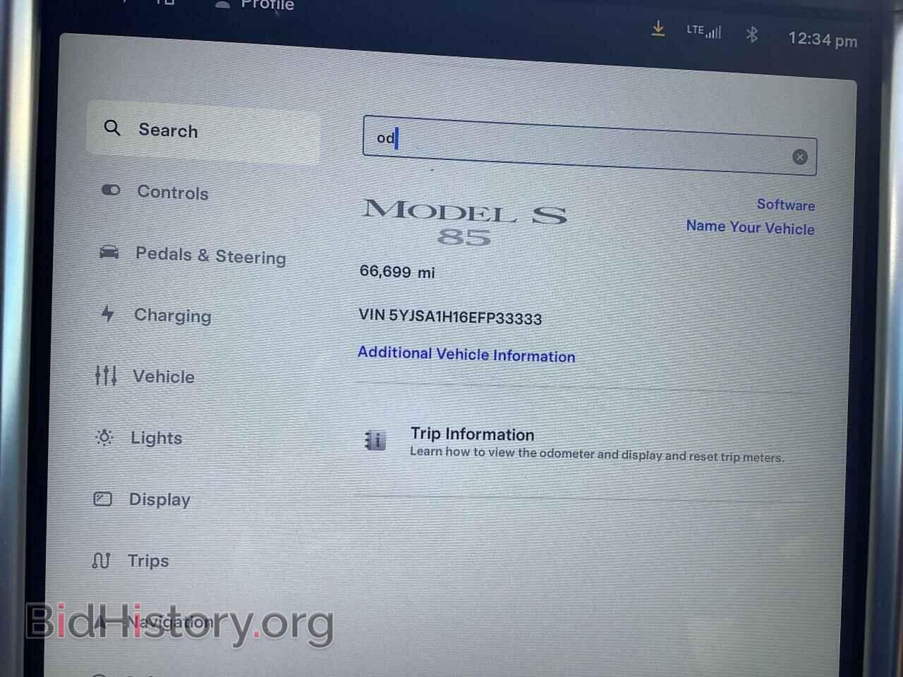 2014 TESLA MODEL S - VIN: 5YJSA1H16EFP33333 - Photo 8