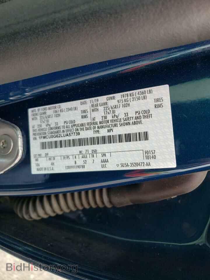 2020 FORD ESCAPE - VIN: 1FMCU0G62LUA57739 - Photo 13