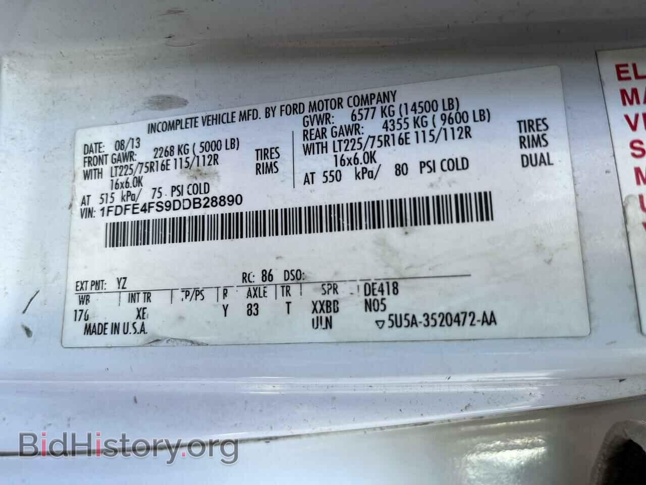 2013 FORD ALL Models - VIN: 1FDFE4FS9DDB28890 - Фото 10