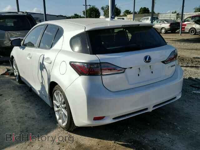 2012 LEXUS CT 200 - VIN: JTHKD5BH6C2122477 - Фото 3