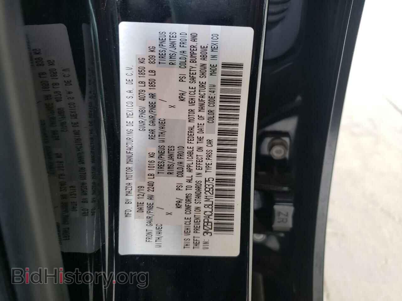 2020 MAZDA 3 - VIN: 3MZBPACL8LM129375 - Photo 10