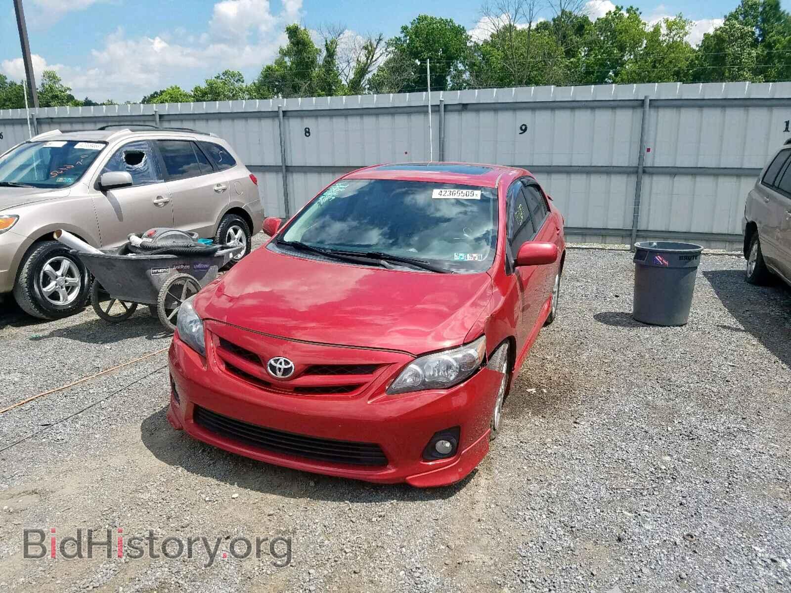 2011 TOYOTA COROLLA BA - VIN: 2T1BU4EE7BC553830 - Фото 2