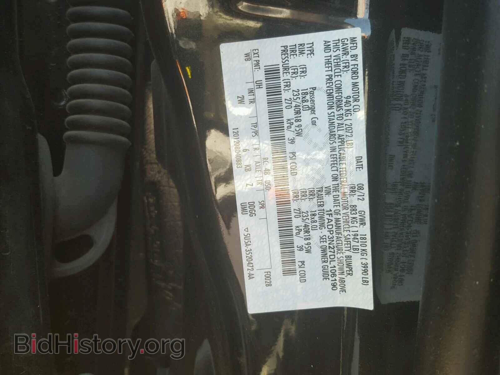 2013 FORD FOCUS - VIN: 1FADP3N27DL106190 - Фото 10