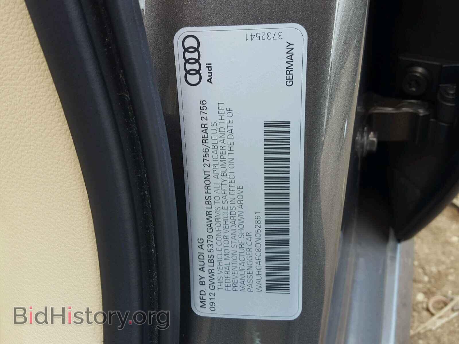 2013 AUDI A6 - VIN: WAUHGAFC8DN052861 - Photo 10
