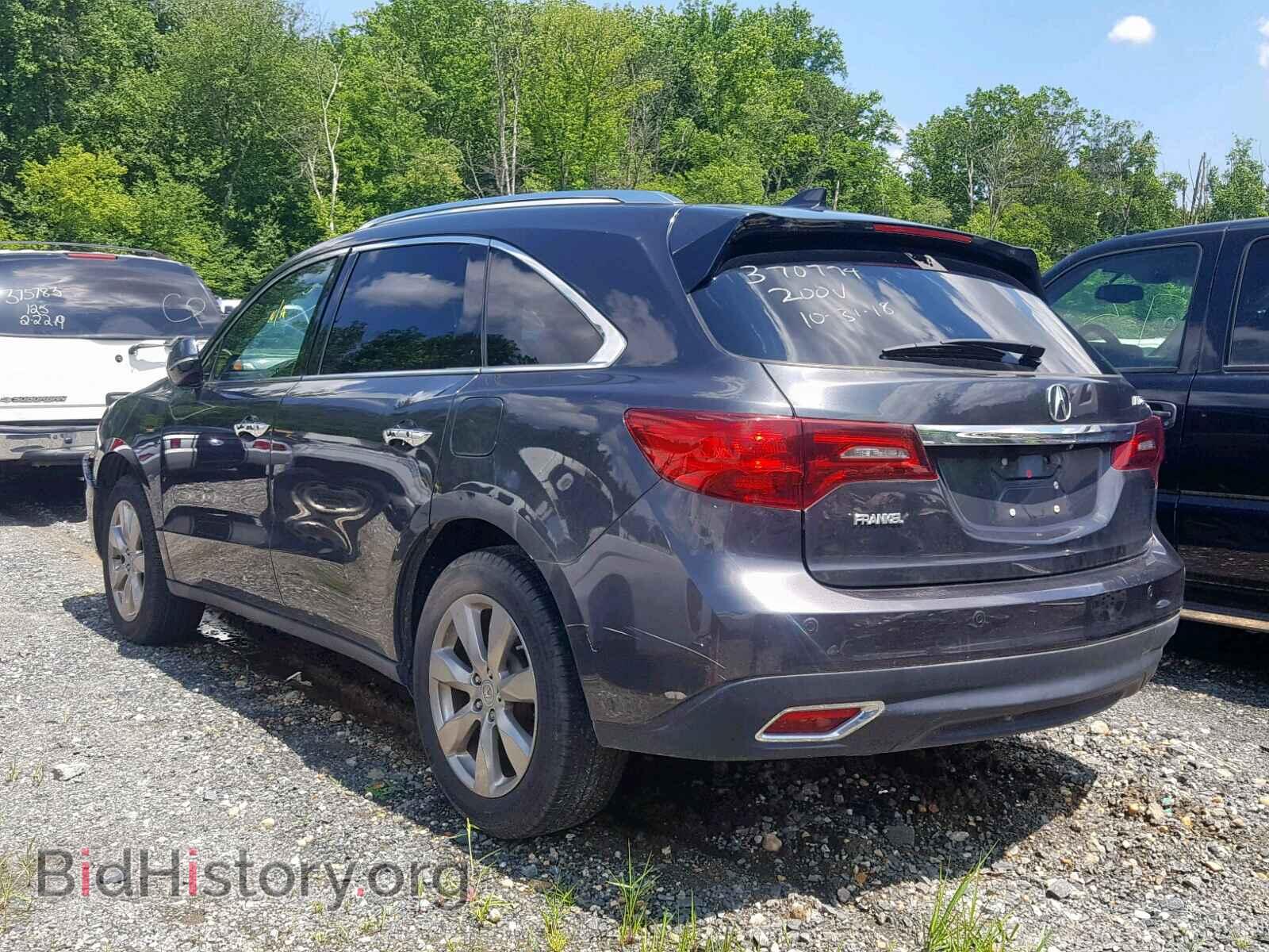 2014 ACURA MDX ADVANC - VIN: 5FRYD3H87EB005254 - Фото 3