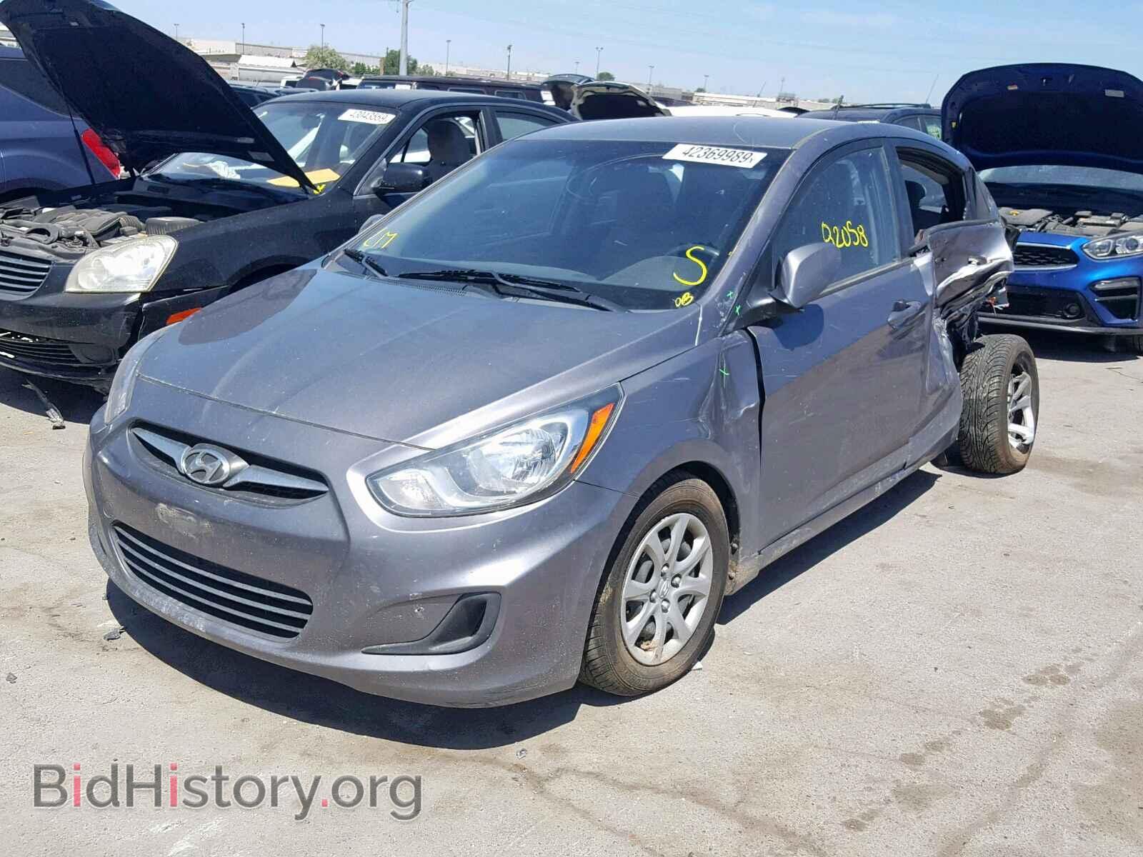 2013 HYUNDAI ACCENT - VIN: KMHCT4AE2DU554947 - Фото 2