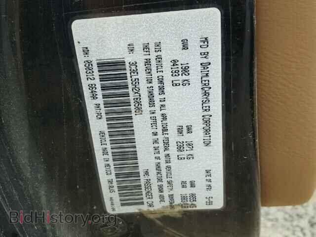 1999 CHRYSLER SEBRING - VIN: 3C3EL55H2XT605051 - Photo 10