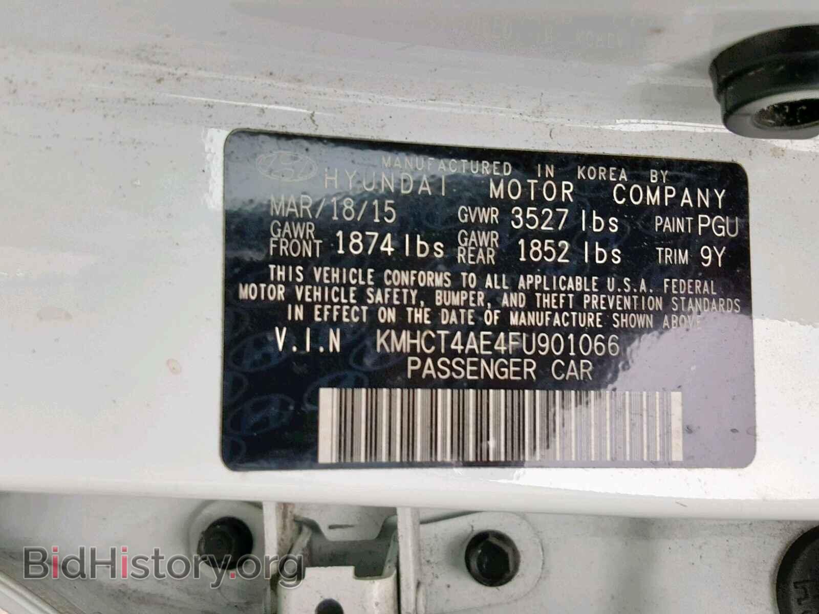 2015 HYUNDAI ACCENT - VIN: KMHCT4AE4FU901066 - Фото 10