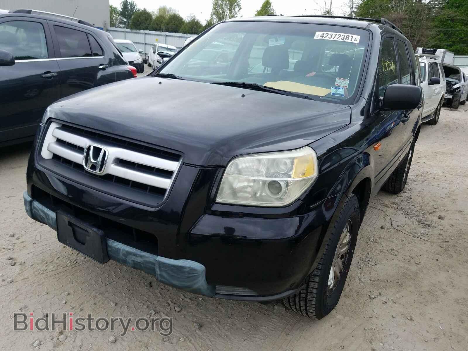 2006 HONDA PILOT - VIN: 2HKYF18126H527490 - Фото 2