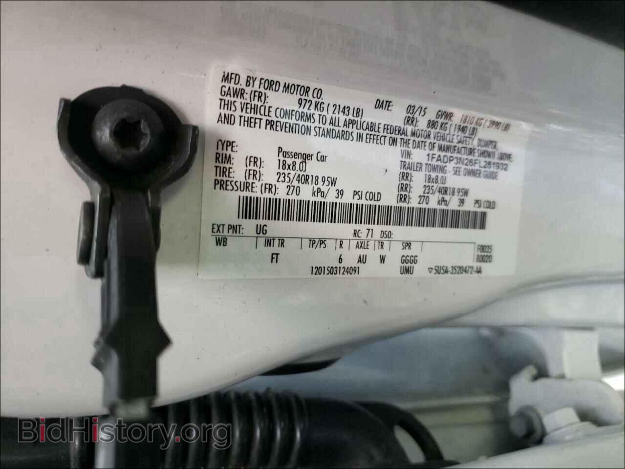 2015 FORD FOCUS - VIN: 1FADP3N26FL261932 - Фото 10