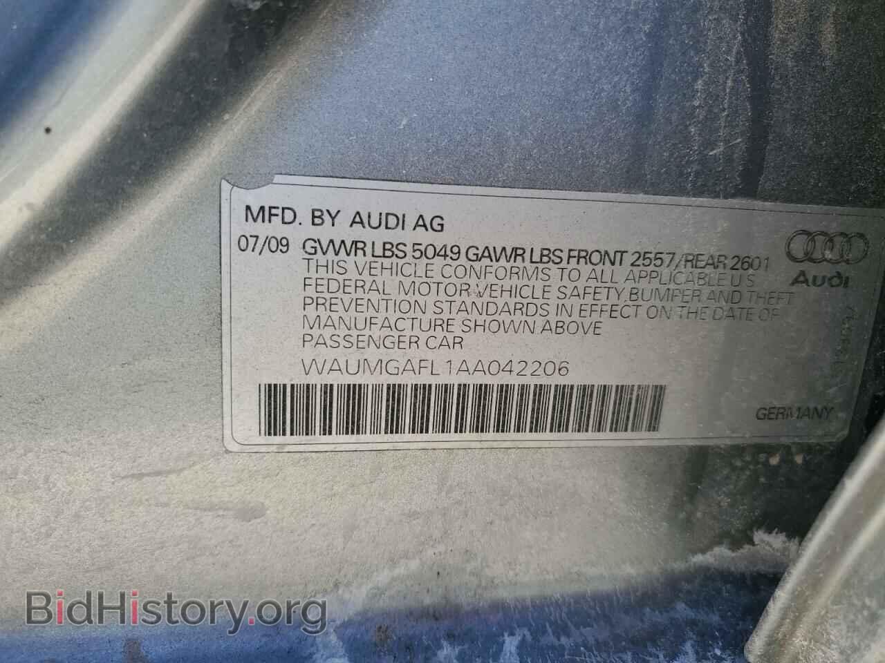 2010 AUDI S4/RS4 - VIN: WAUMGAFL1AA042206 - Фото 12