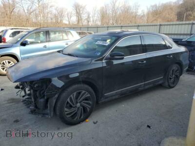 2015 Volkswagen PASSAT SEL, black — VIN 1VWCV7A33FC049178, Copart