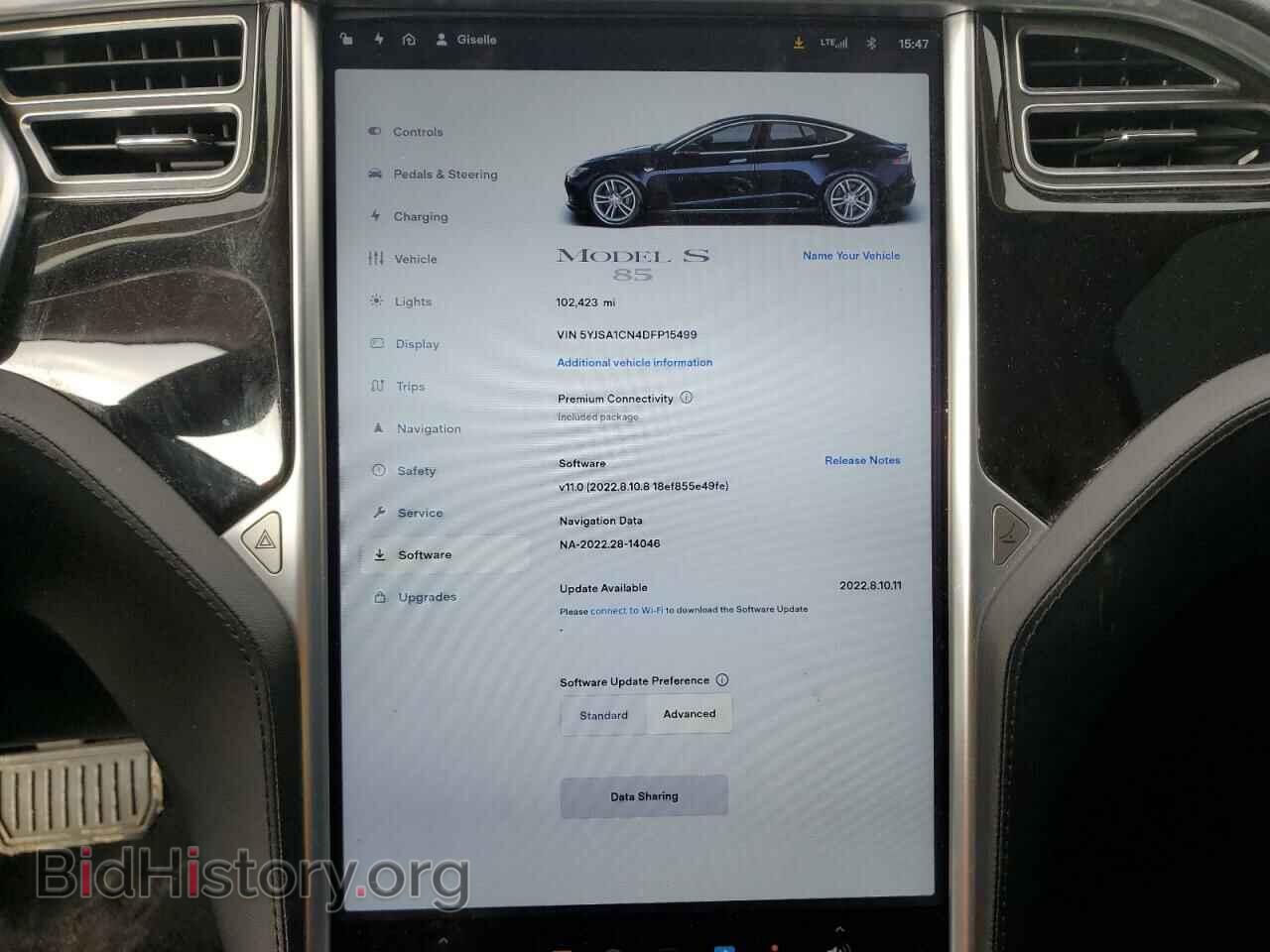 2013 TESLA MODEL S - VIN: 5YJSA1CN4DFP15499 - Photo 9