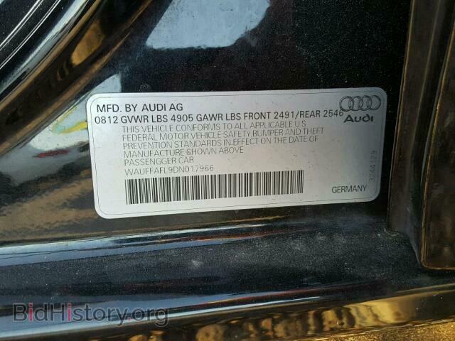 2013 AUDI A4 - VIN: WAUFFAFL9DN017966 - Фото 10