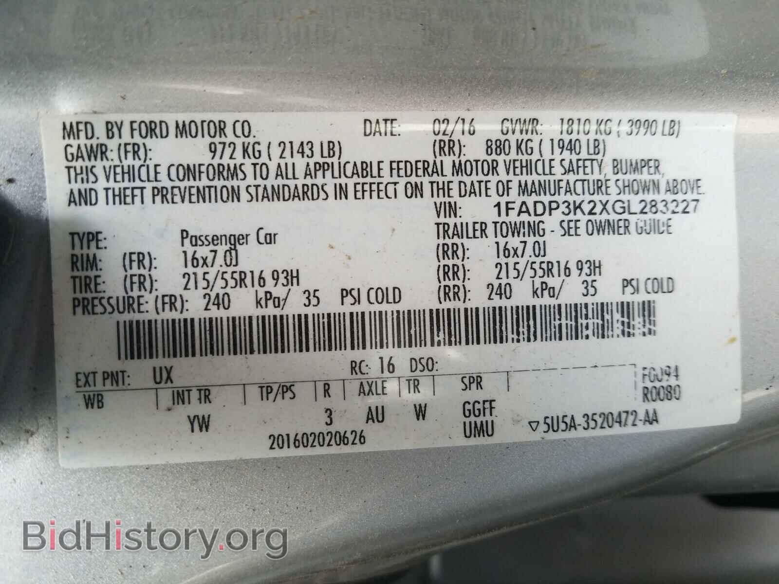 2016 FORD FOCUS - VIN: 1FADP3K2XGL283227 - Photo 10
