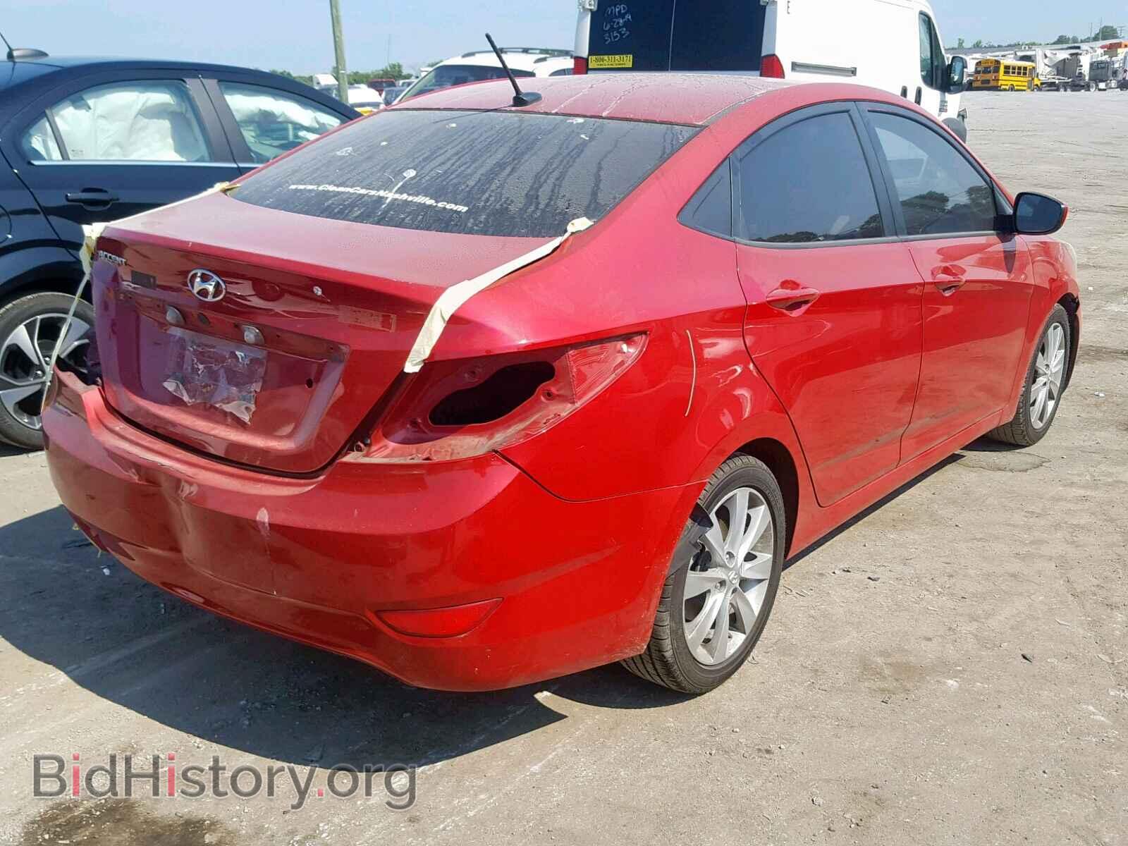 2013 HYUNDAI ACCENT - VIN: KMHCU4AE5DU461563 - Фото 4