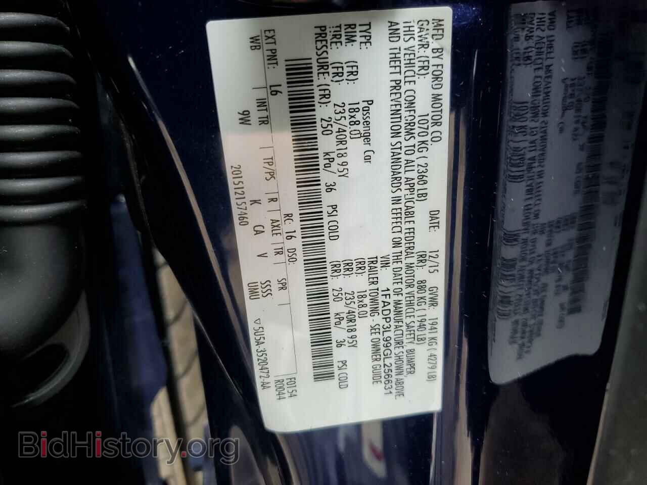 2016 FORD FOCUS - VIN: 1FADP3L99GL256631 - Фото 12