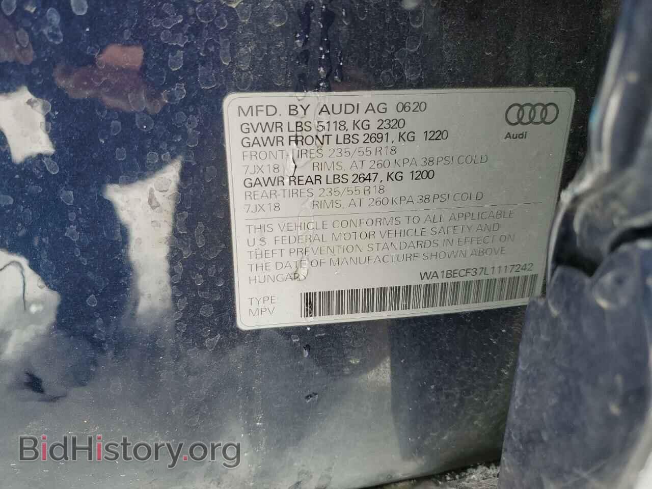 2020 AUDI Q3 - VIN: WA1BECF37L1117242 - Фото 13