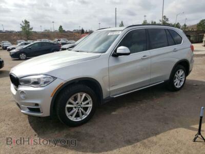 2015 BMW X5 X5 XDRIVE3, серебристый — VIN 5UXKR0C59F0P14447, Copart