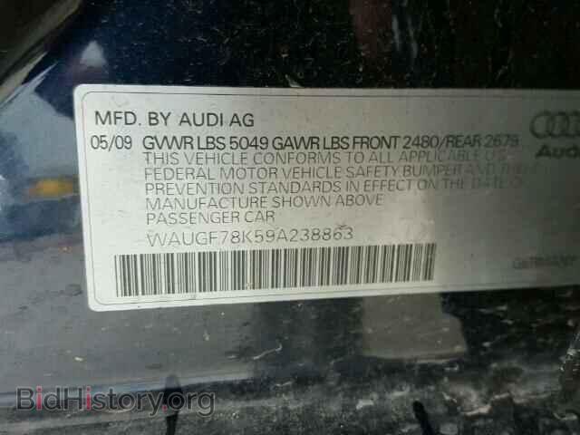 2009 AUDI A4 - VIN: WAUGF78K59A238863 - Photo 10