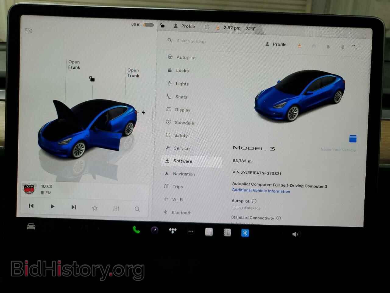 2022 TESLA MODEL 3 - VIN: 5YJ3E1EA7NF370831 - Фото 9