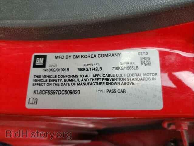 2013 CHEVROLET SPARK - VIN: KL8CF6S97DC509820 - Фото 10