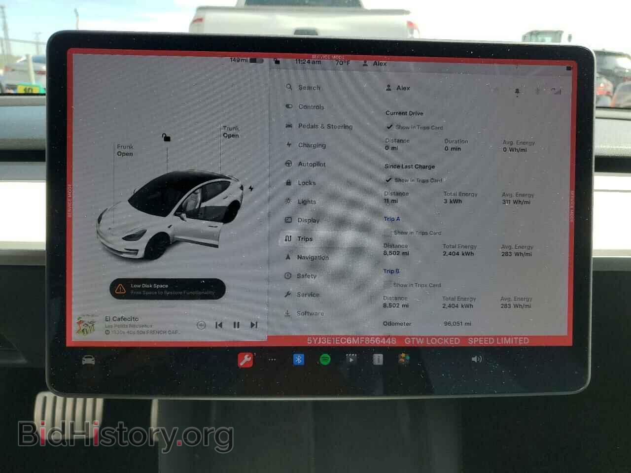2021 TESLA MODEL 3 - VIN: 5YJ3E1EC6MF856448 - Фото 9