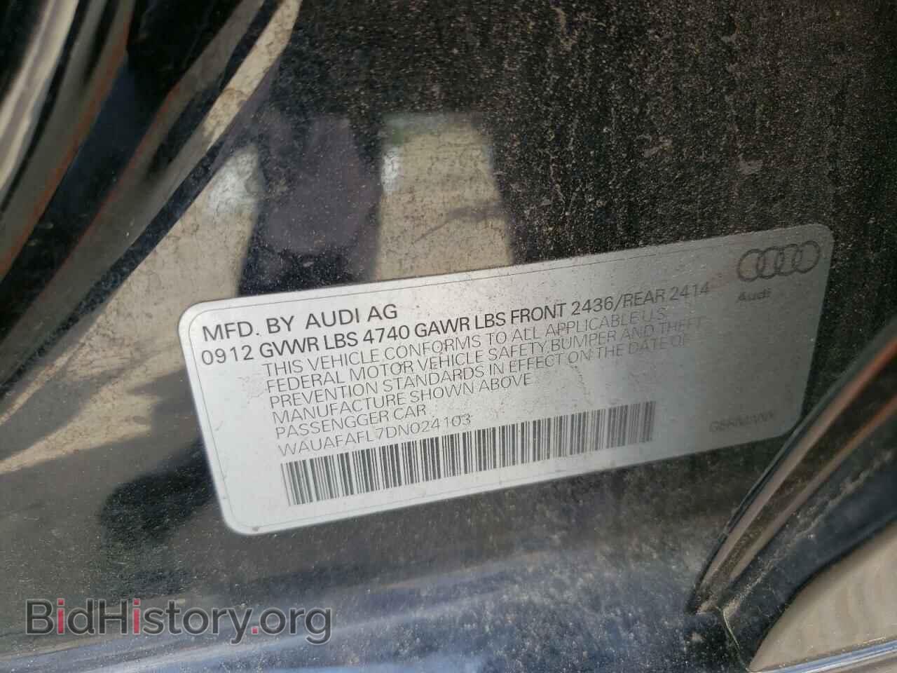 2013 AUDI A4 - VIN: WAUAFAFL7DN024103 - Фото 12