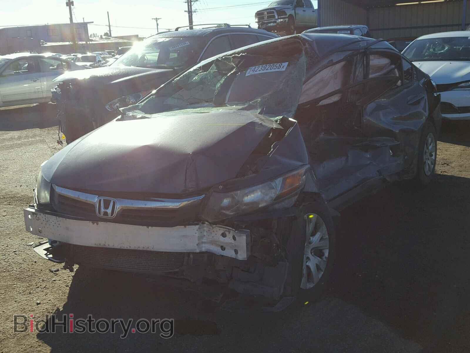 2012 HONDA CIVIC LX - VIN: 2HGFB2F53CH611693 - Фото 2