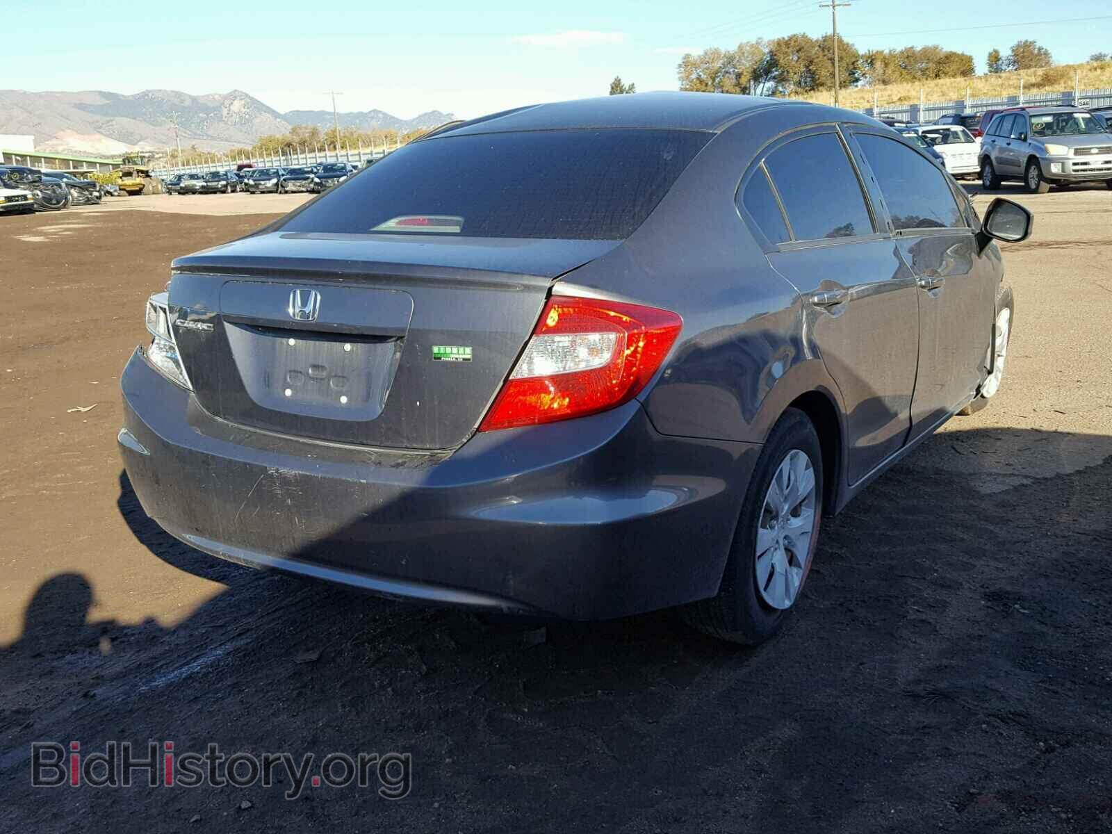2012 HONDA CIVIC LX - VIN: 2HGFB2F53CH611693 - Фото 4