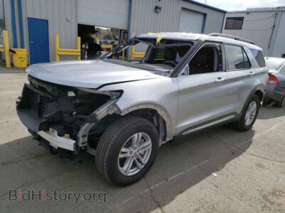 2022 Ford EXPLORER Explorer X, silver — VIN 1FMSK8DH4NGA15256, Copart