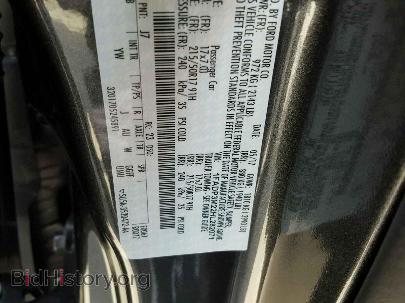 2017 FORD FOCUS - VIN: 1FADP3M22HL282071 - Photo 10