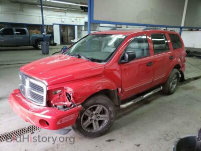2006 Dodge DURANGO Durango LI, red — VIN 1D4HB58286F122954, Copart
