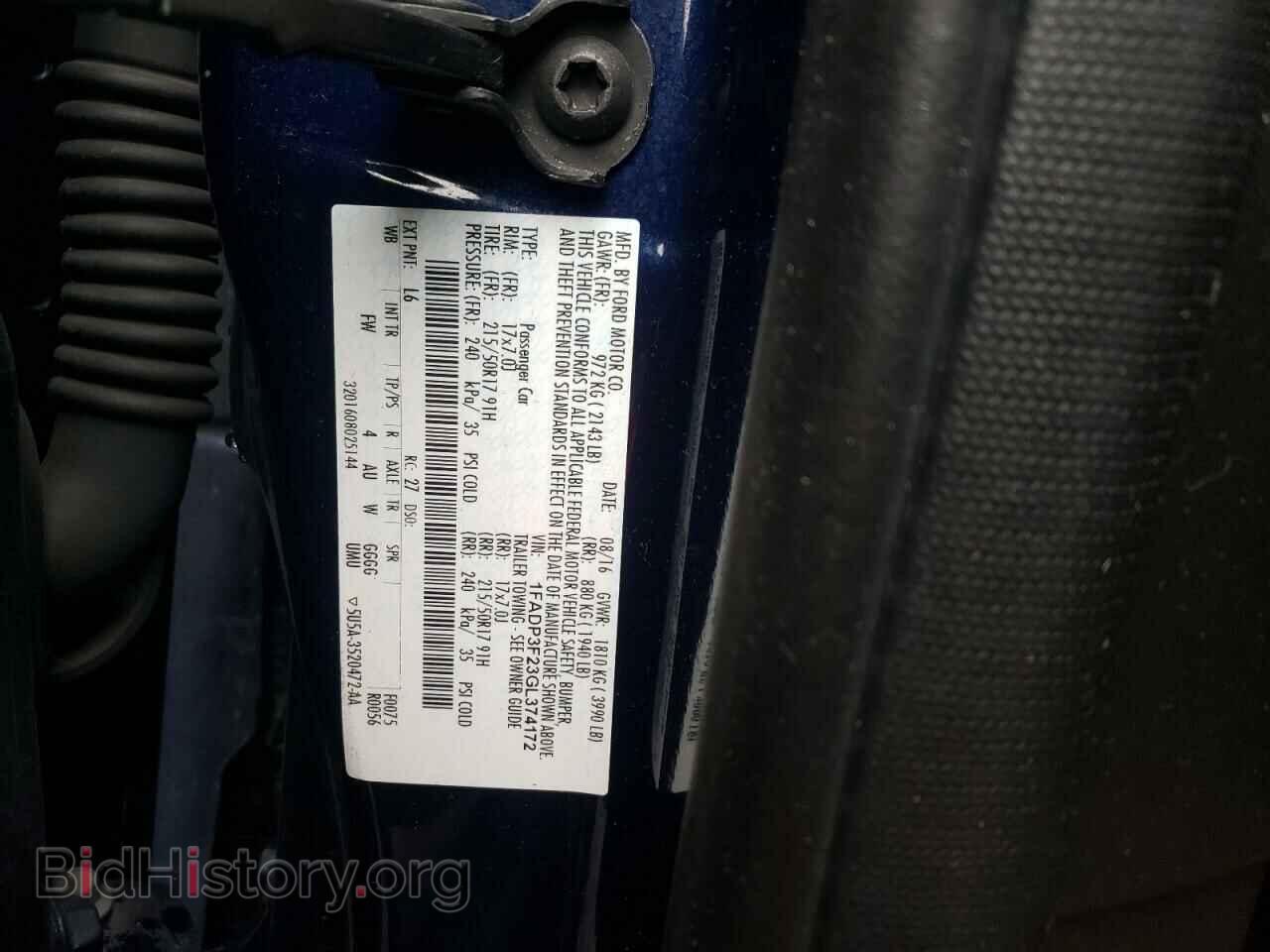 2016 FORD FOCUS - VIN: 1FADP3F23GL374172 - Фото 12