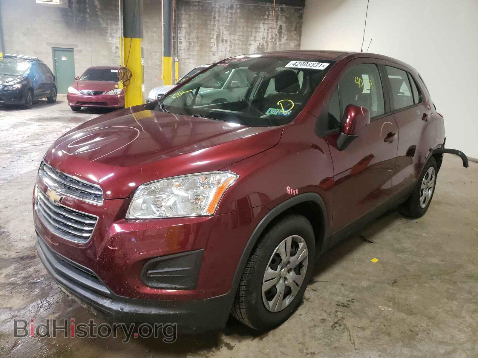 2016 CHEVROLET TRAX - VIN: 3GNCJKSB1GL276504 - Фото 2
