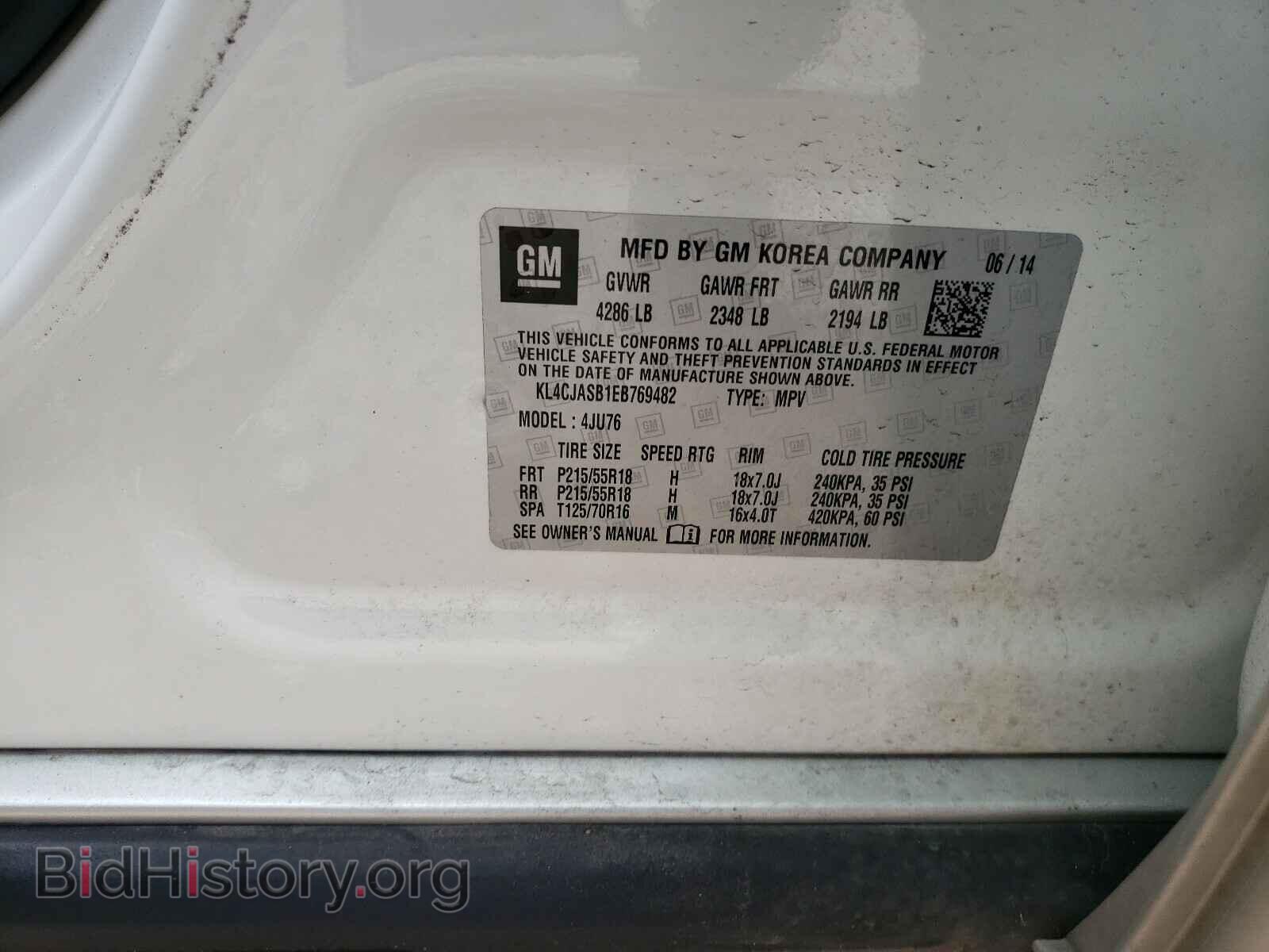 2014 BUICK ENCORE - VIN: KL4CJASB1EB769482 - Photo 10