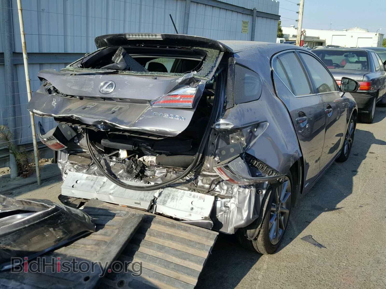 2012 LEXUS CT 200 - VIN: JTHKD5BH7C2087206 - Фото 4