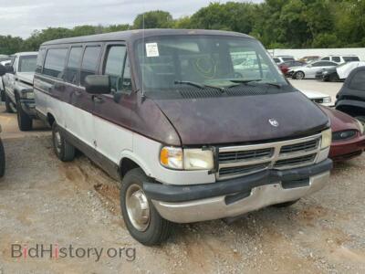 1996 Dodge RAM VAN RAM Wagon, фиолетовый — VIN 2B5WB35Z1TK157576, Copart