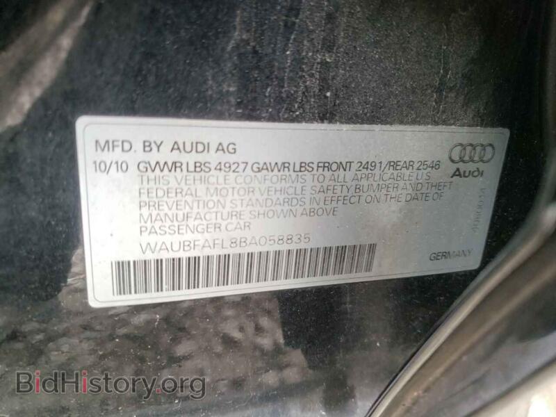 2011 Audi A4 (VIN WAUBFAFL8BA058835) — photo 10 of 10