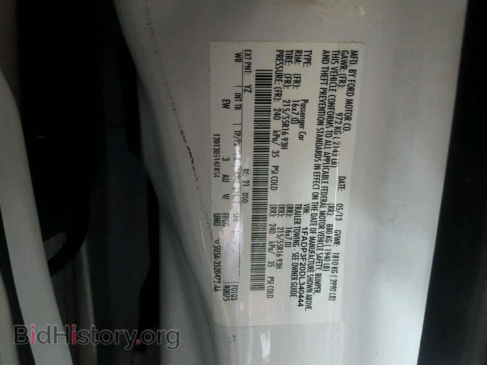 2013 FORD FOCUS - VIN: 1FADP3F20DL340444 - Photo 10