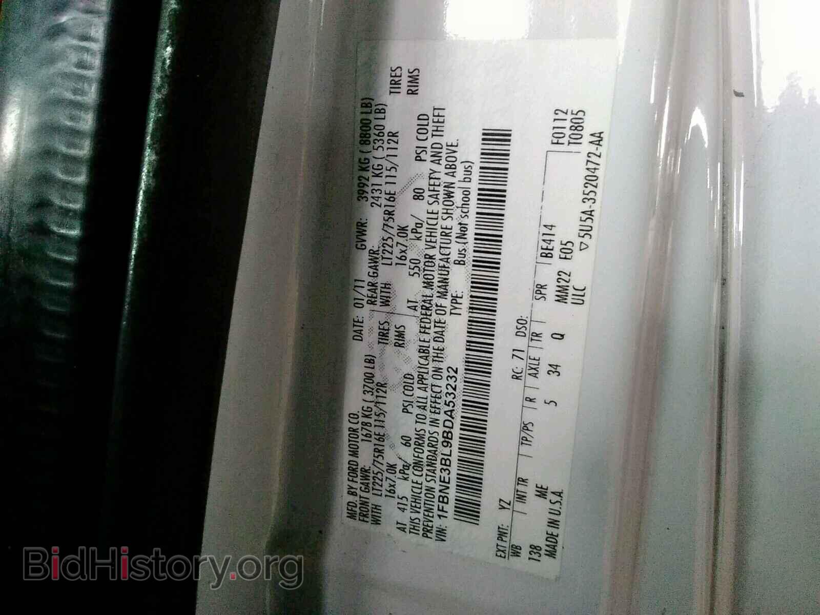 2011 FORD ECONOLINE - VIN: 1FBNE3BL9BDA53232 - Photo 10