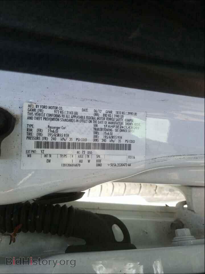 2012 FORD FOCUS - VIN: 1FAHP3E24CL436269 - Фото 10