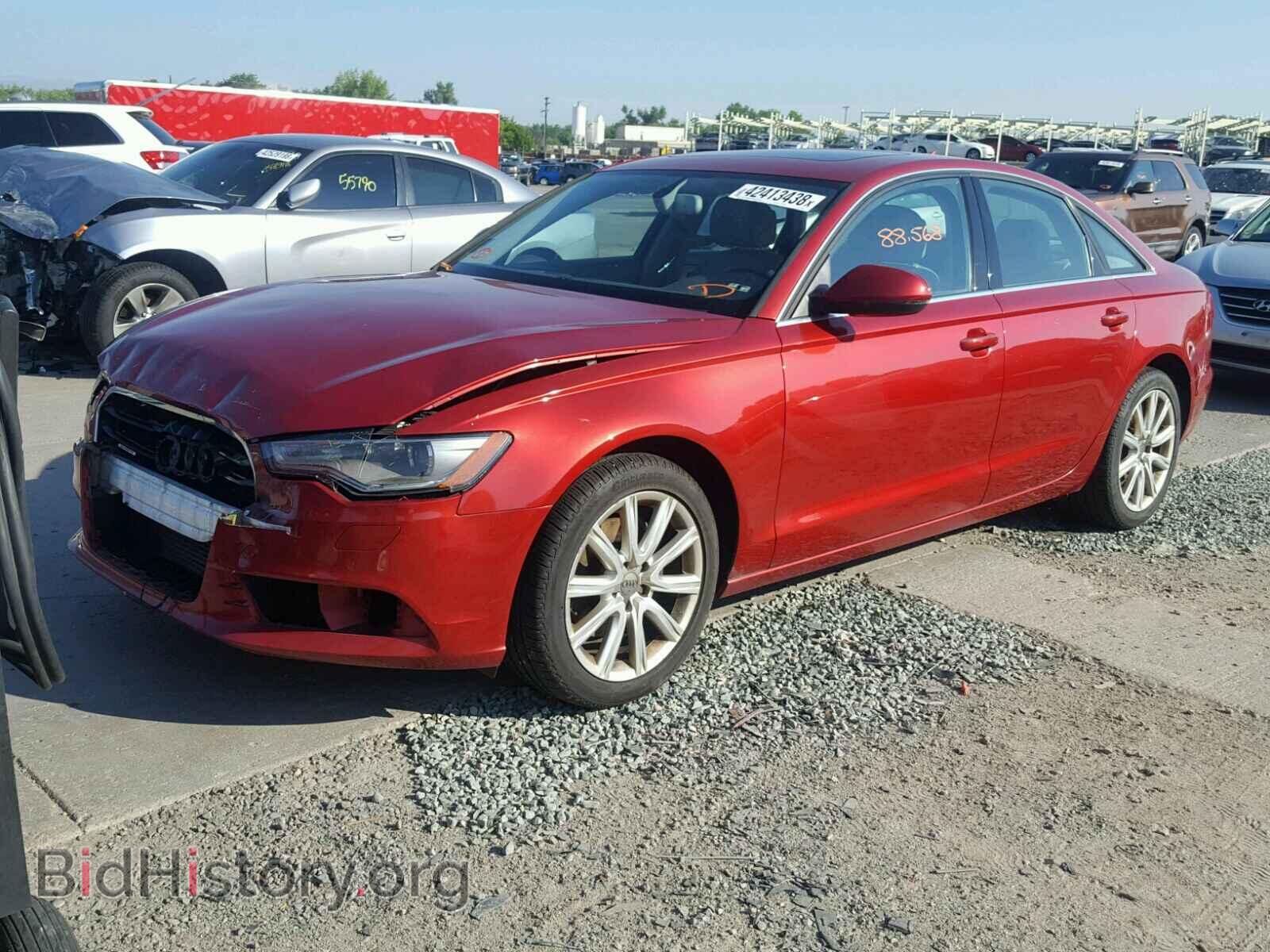 2013 AUDI A6 - VIN: WAUGFAFCXDN048020 - Фото 2