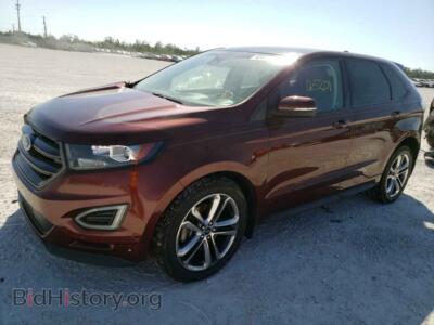 2015 Ford EDGE Edge Sport, коричневый — VIN 2FMTK4AP2FBC09608, Copart