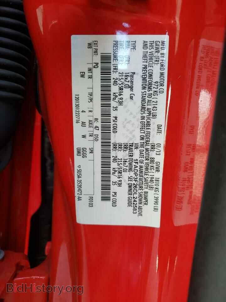 2013 FORD FOCUS - VIN: 1FADP3F26DL242583 - Фото 10