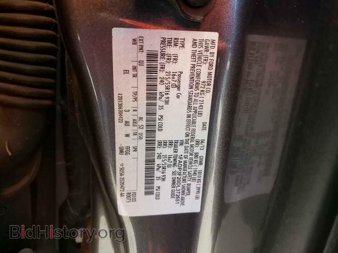 2013 FORD FOCUS - VIN: 1FADP3F20DL372651 - Photo 10