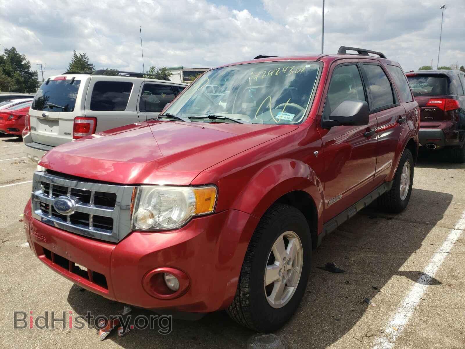 2008 FORD ESCAPE - VIN: 1FMCU93178KE29402 - Фото 2